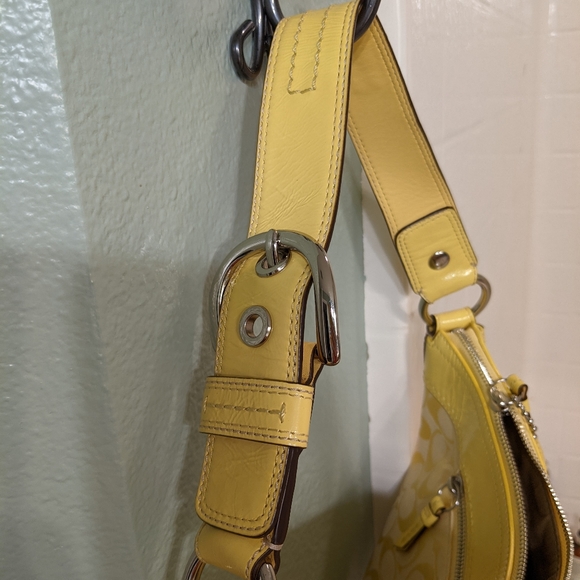 Yellow Coach Handbag - Picture 3 of 8